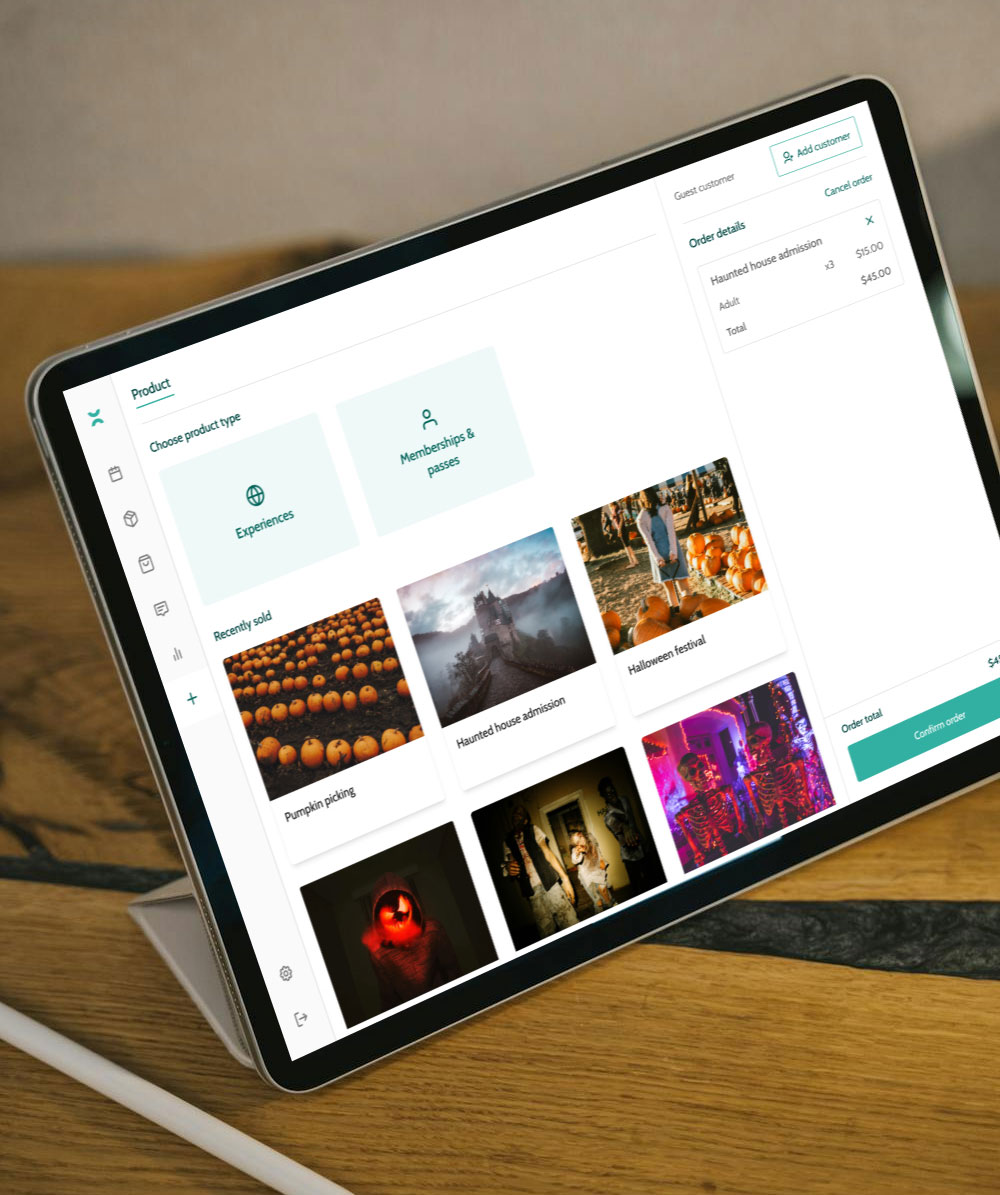 The online dashboard on Beyonk's halloween ticketing system